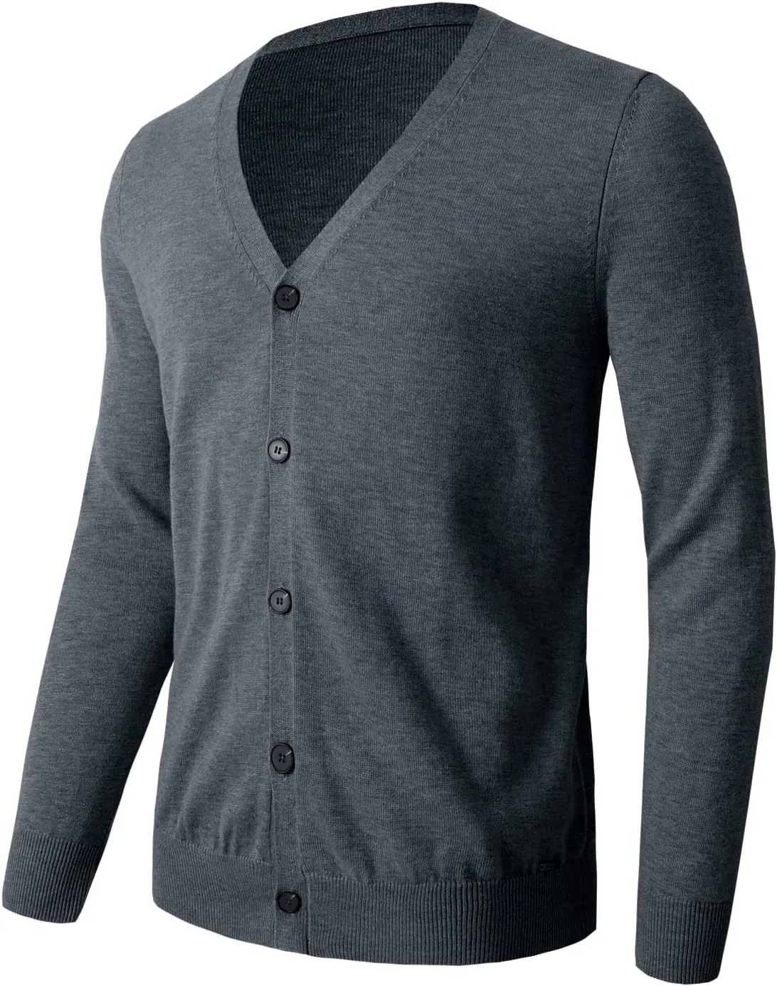Men's Cardigan Sweater V Neck Casual Soft Long Sleeve Button Down Knitted Winter Sweater
