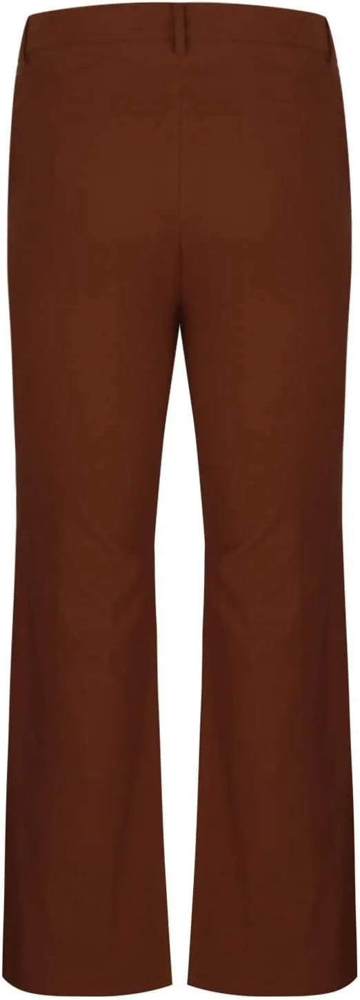 Mens Flared Pants with Belt Loops and Pockets Fashionable Wide Leg Trousers for Formal and Casual Wear