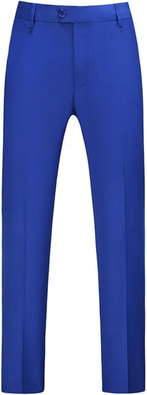 Men's Formal Dress Pants Traveler Stretch Slim Fit Flat-Front Chino Golf Trousers Business Casual Office Work Suit Pants