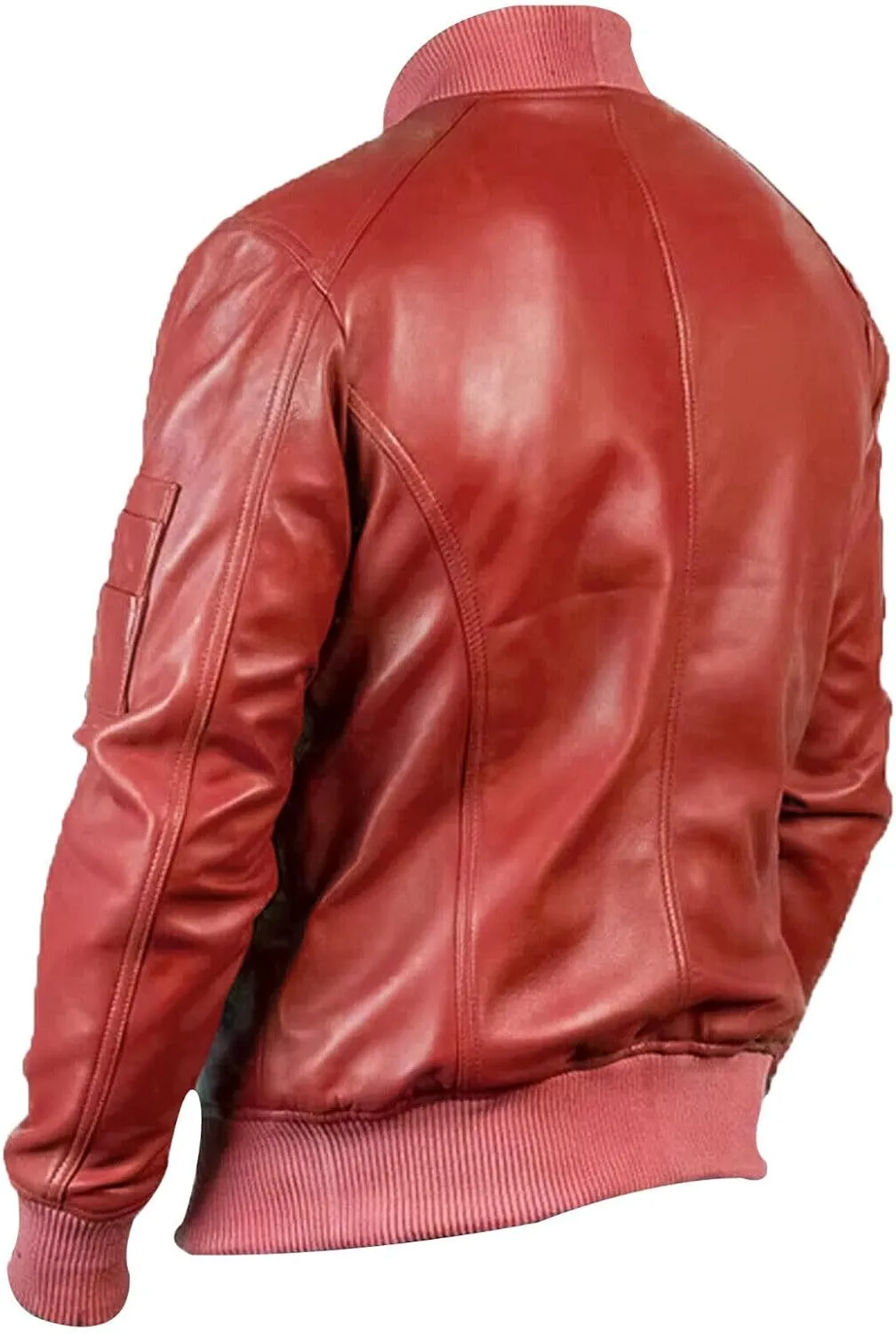 Mens Genuine Lambskin Leather Biker Jacket Vintage Cafe Racer Real Motorcycle Jackets