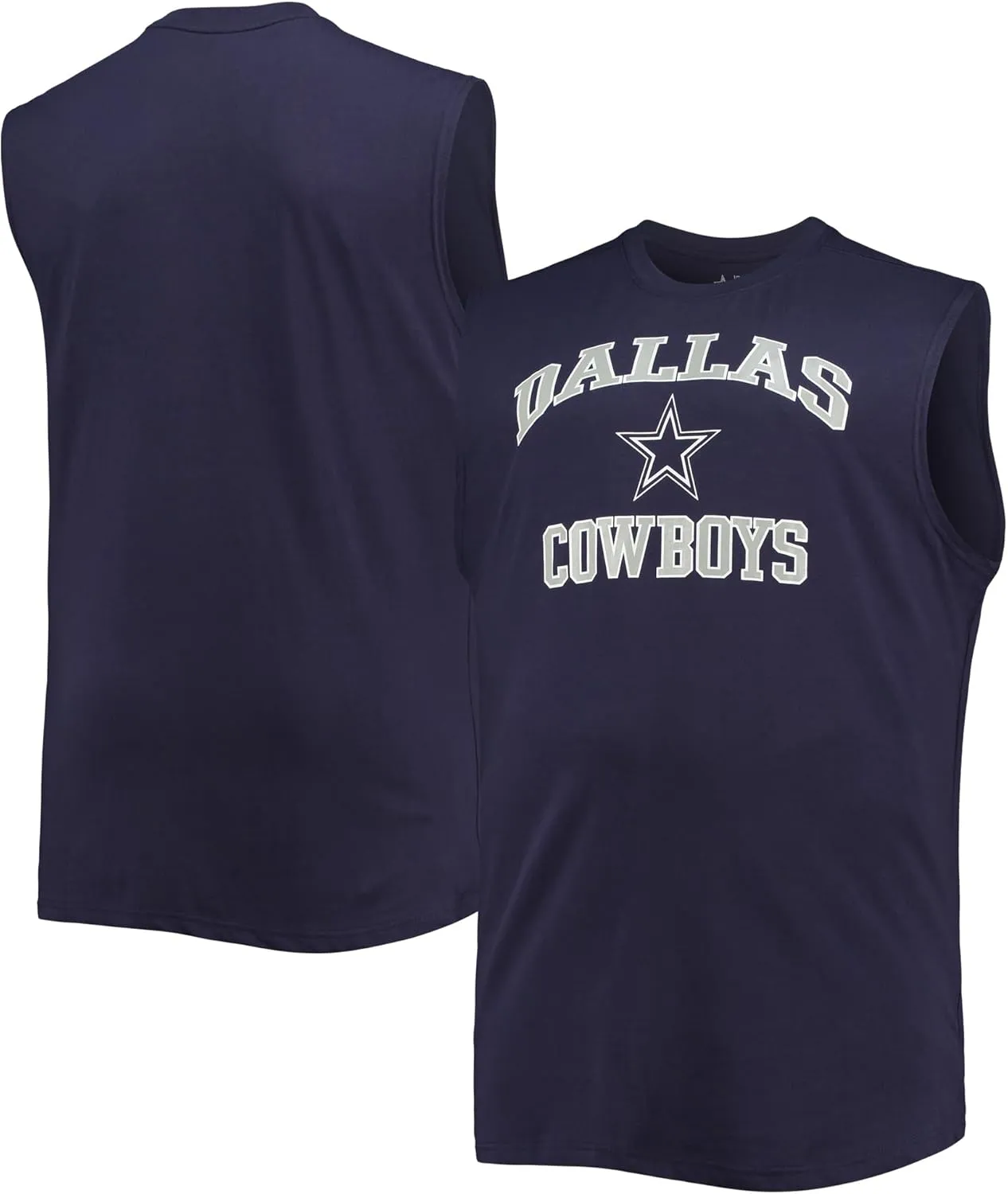 Men's Navy Dallas Cowboys Big & Tall Muscle Tank Top