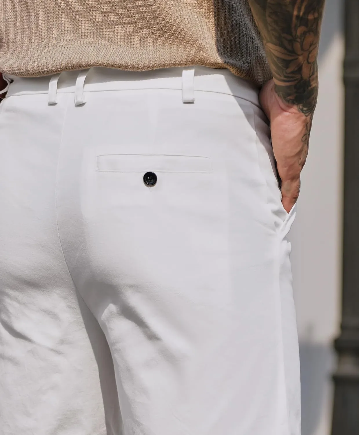 Mens Slim Fit Shorts 6 Inch Cotton Casual Chino with Pocket Vacation Summer Short Pants (S-XXL)