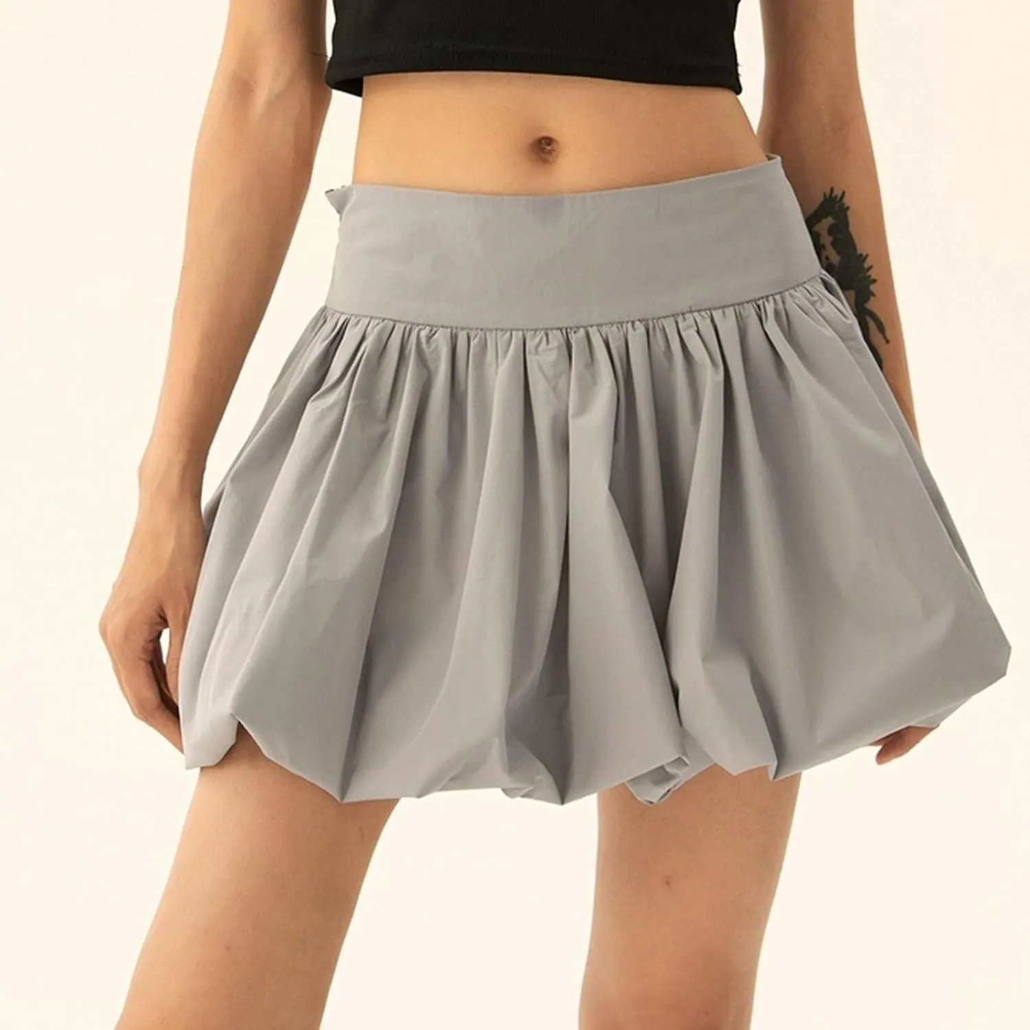 Mini Skirts for Women High Waisted Fashion Short Skirt Summer Lightweight Casual Skater Skirt Pleated Skirt