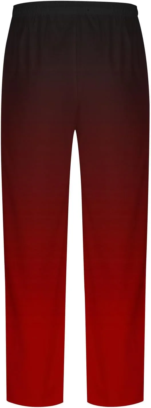 Muscularfit Mens Stretch Pants Casual Loose Drawstring Cotton Linen Straight Legs Fashion Gradient Color Stretch Trousers