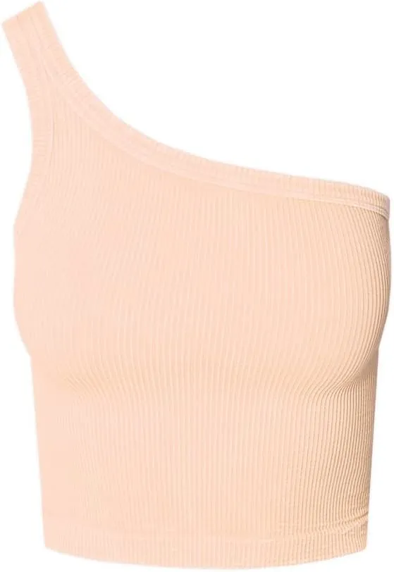 NIKIBIKI Women Seamless Vintage One Shoulder Crop Top, One Size