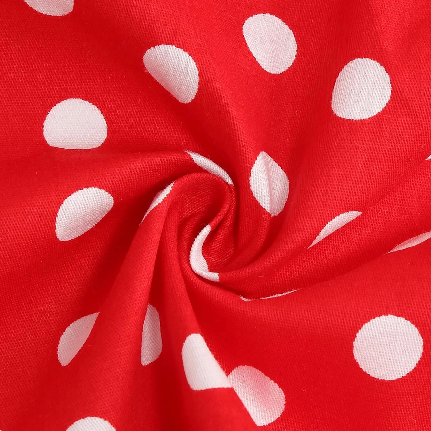OBEEII 50's Vintage Skirt for Girls Polka Dot Pleated Vintage A-line Midi Skater Skirt