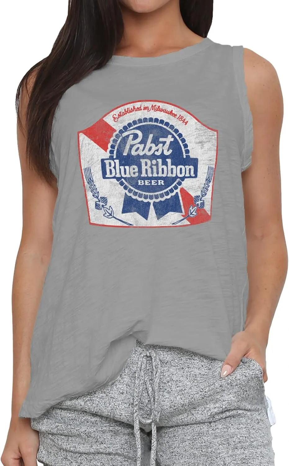 Pabst Blue Ribbon Women's Dark Grey Colorway Tank Top