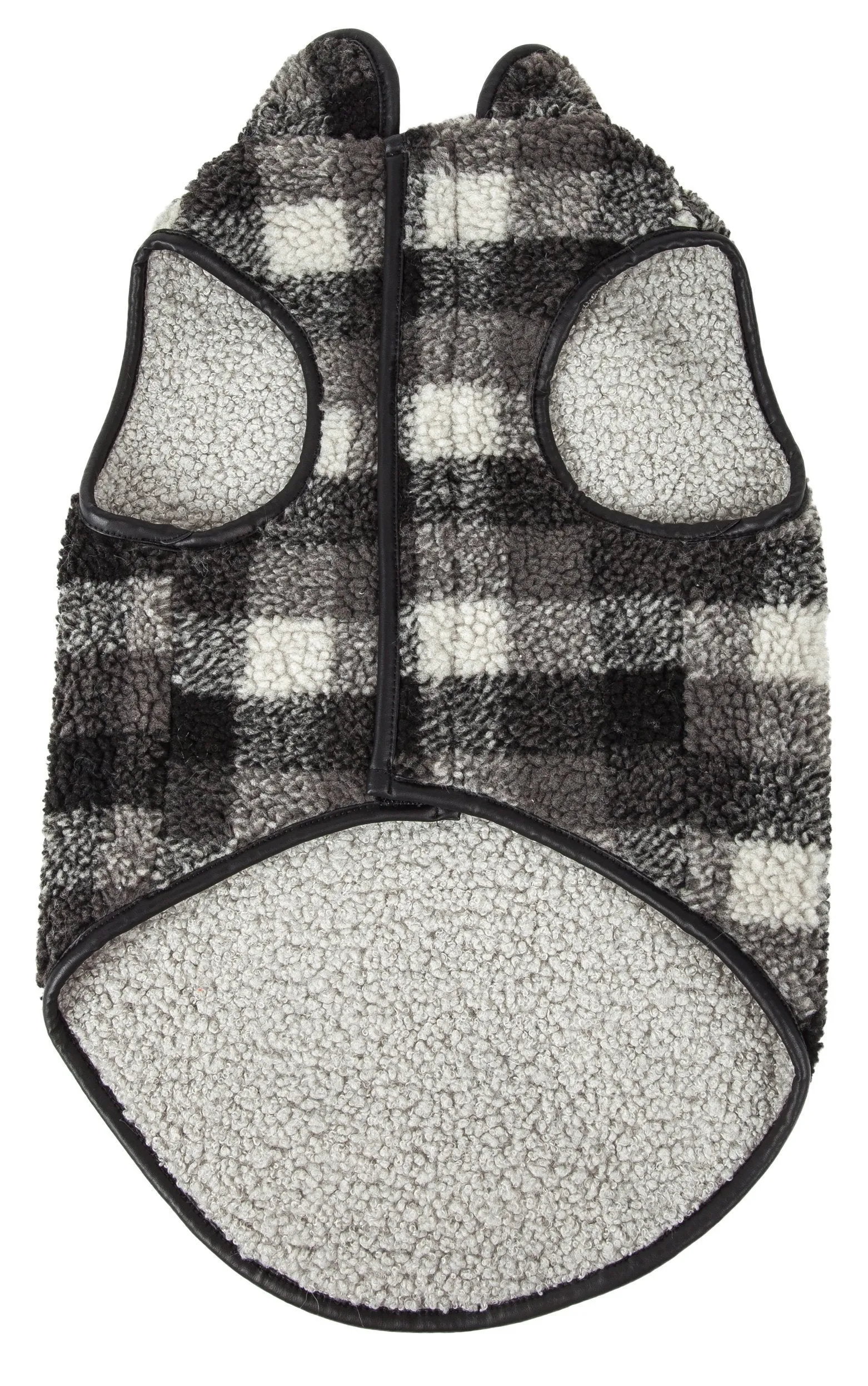 Pet Life ®  'Black Boxer' Classical Fashion Insulated Plaid Dog Coat