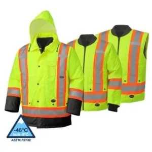 Pioneer Hi-Viz Parka 7-in-1 Waterproof Safety Jacket