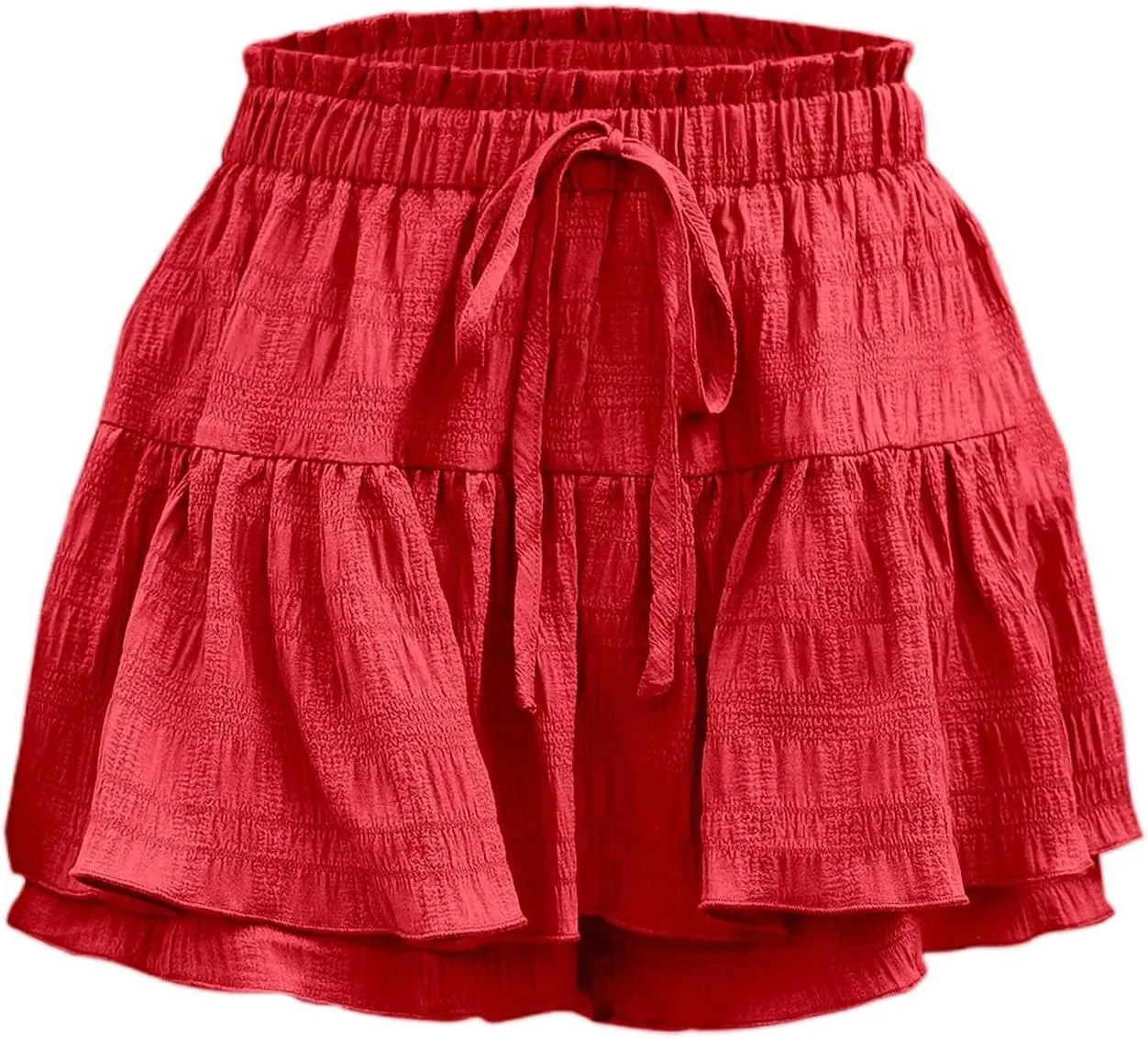 Pleated Tennis Skirt for Women High Waisted with Shorts Underneath Drawstring Athletic Golf Ruffle Skorts Skirts