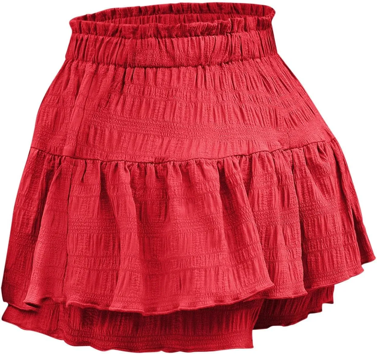 Pleated Tennis Skirt for Women High Waisted with Shorts Underneath Drawstring Athletic Golf Ruffle Skorts Skirts