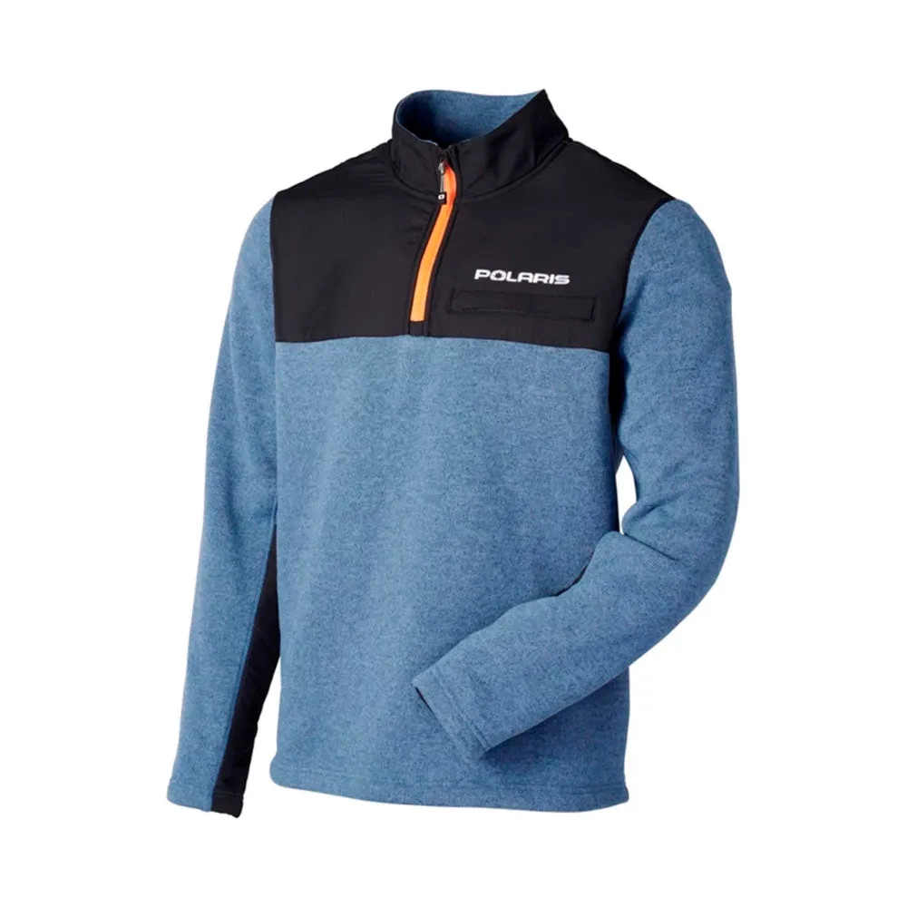 Polaris Titan Mid-Layer 1/4 Zip Sweatshirt Sweater Blue/Orange