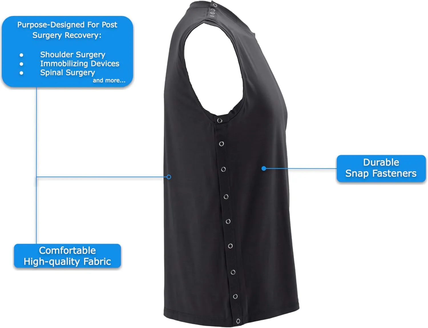 Post Shoulder Surgery Tank Top - Men's - Women's - Unisex Sizing