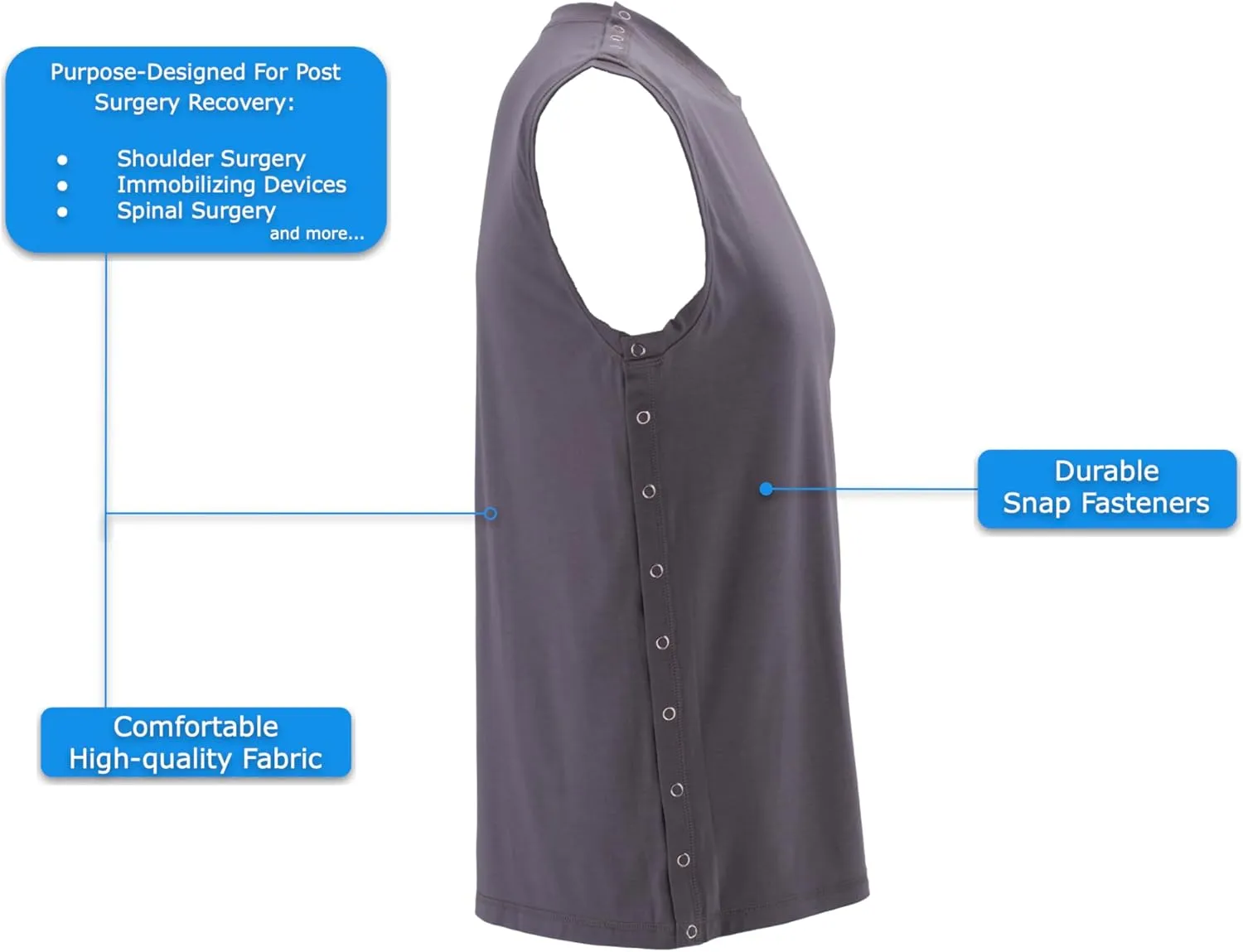 Post Shoulder Surgery Tank Top - Men's - Women's - Unisex Sizing