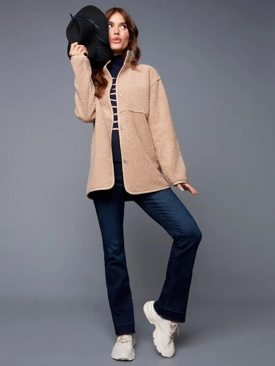 Reversible Faux Suede Coat