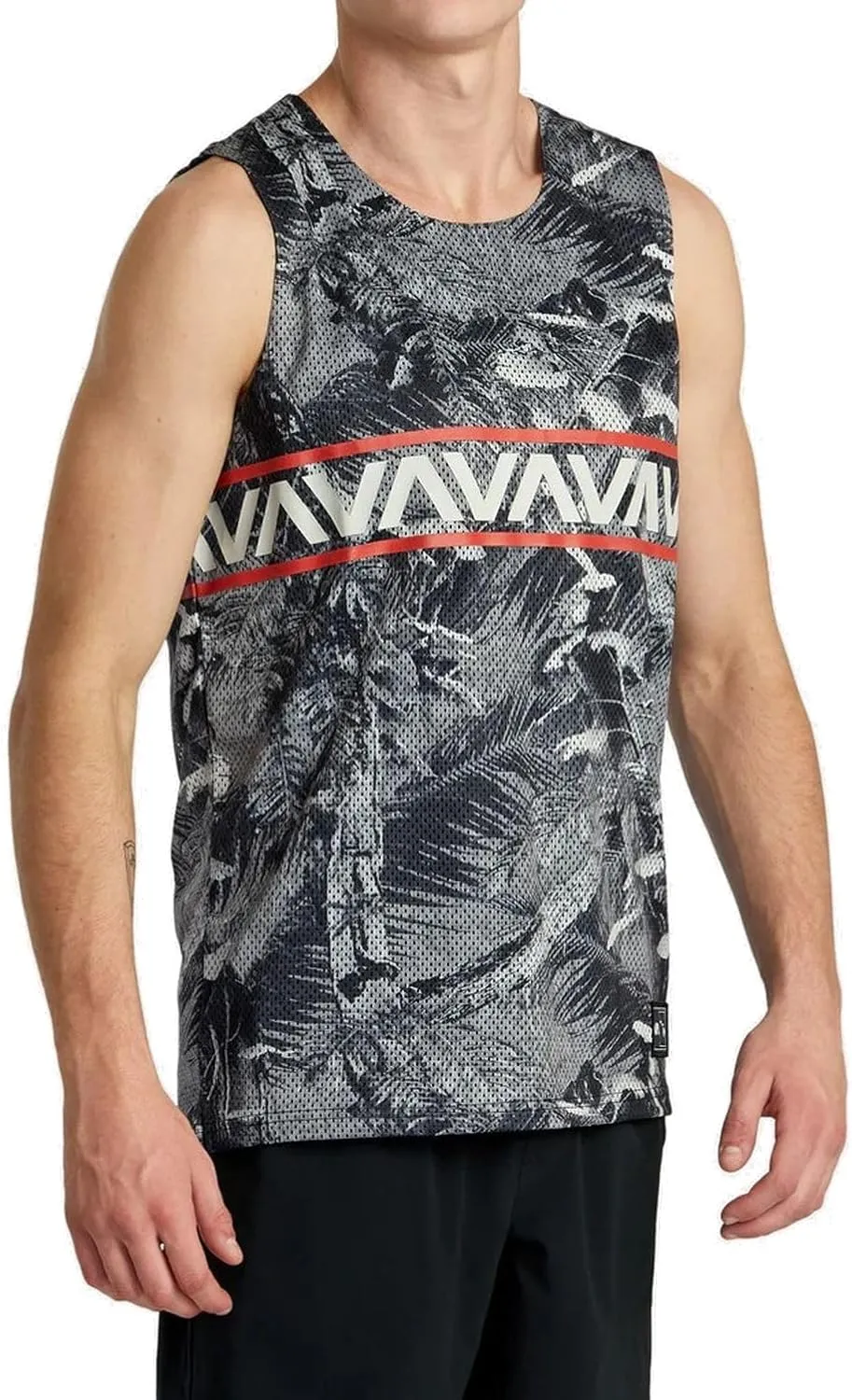 RVCA Men's Sport Hawaii Taro Mesh Tank Top Shirt
