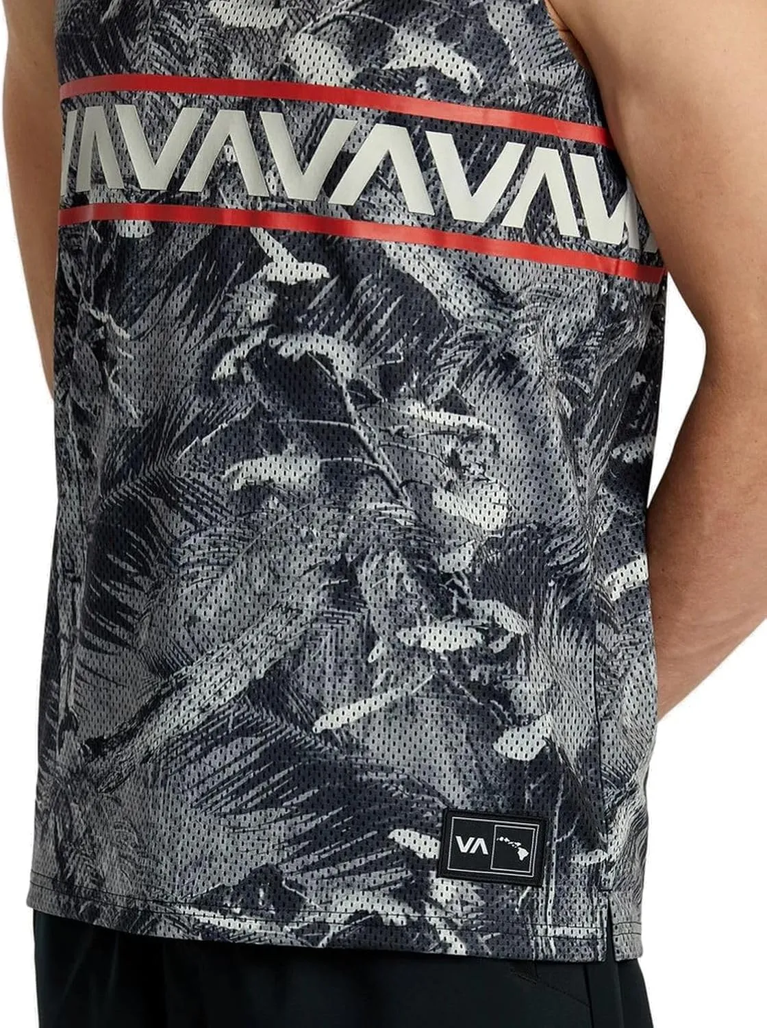 RVCA Men's Sport Hawaii Taro Mesh Tank Top Shirt
