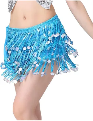 Short Skirt for Women Sexy Fashion Drawstring Sequin Skirts Fashion Fringe High Waisted Skirt Sports Party Skirt