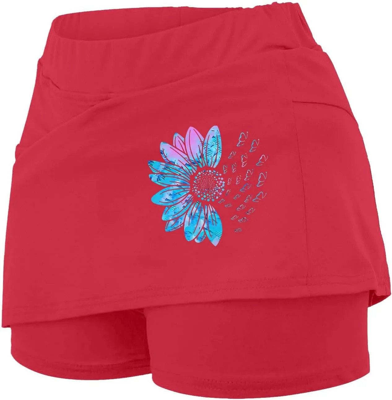 Skorts for Women with Pockets High Waist Tummy Control Skorts Yoga Lightweight Trendy Fit It Outfits with Pockets