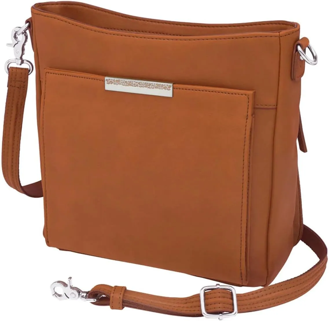 Slim Crossbody Bag, Top Grain Cowhide Saddle Messenger Purse