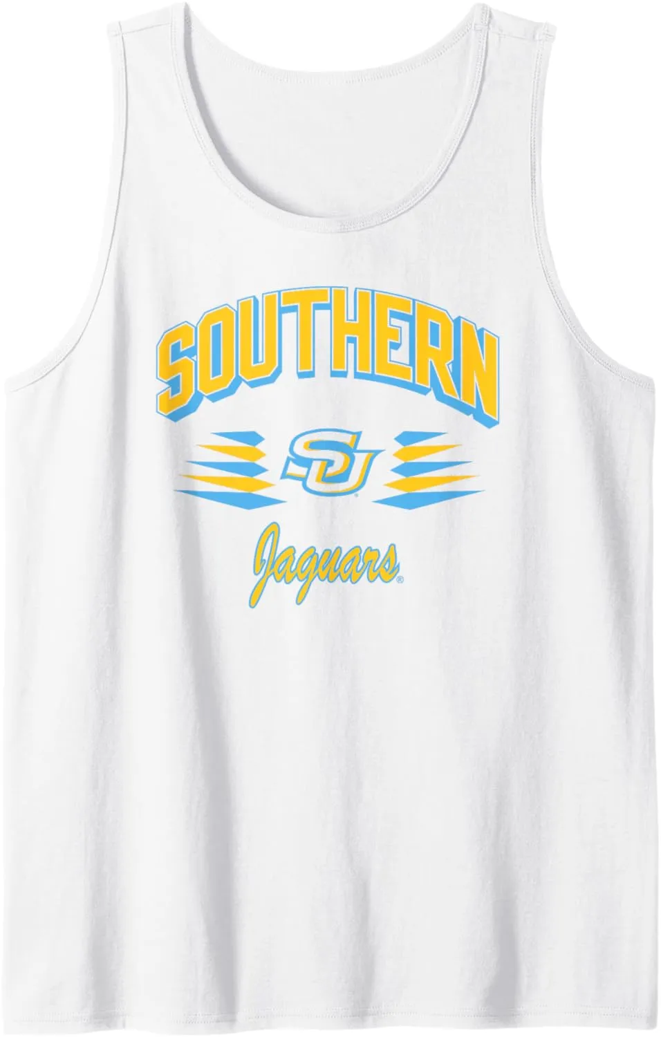 Southern Jaguars Retro Diamond White Officially Licensed Tank Top