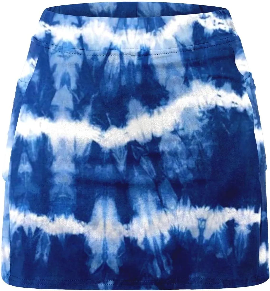 Tennis Mini Skirts for Women Summer Tie Dye Stretch Golf Skorts Lounge Workout 2 in 1 Preepy Short Sports Leggings Plus Size