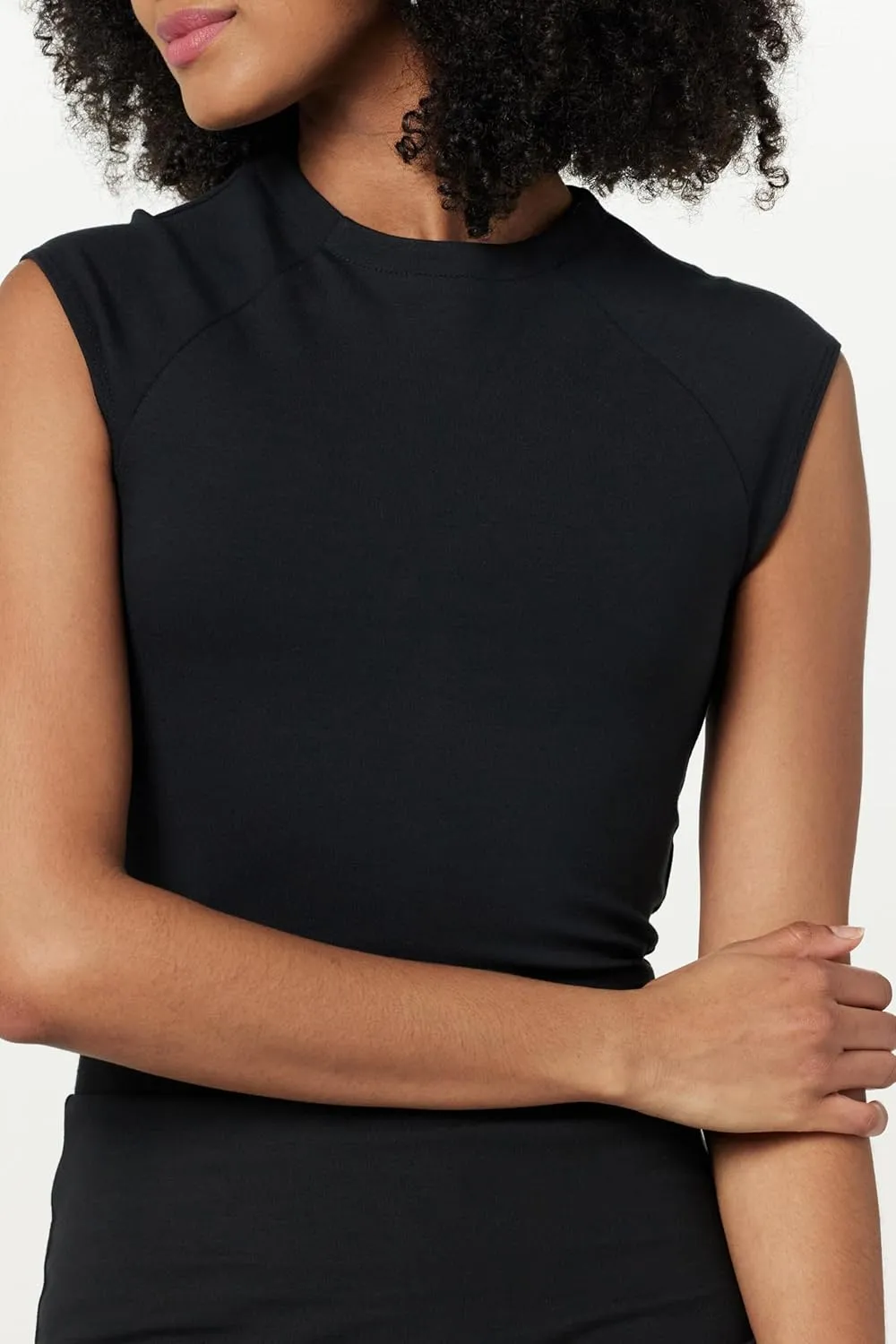 The Drop Women's Eloisa Cap Sleeve Crop Top