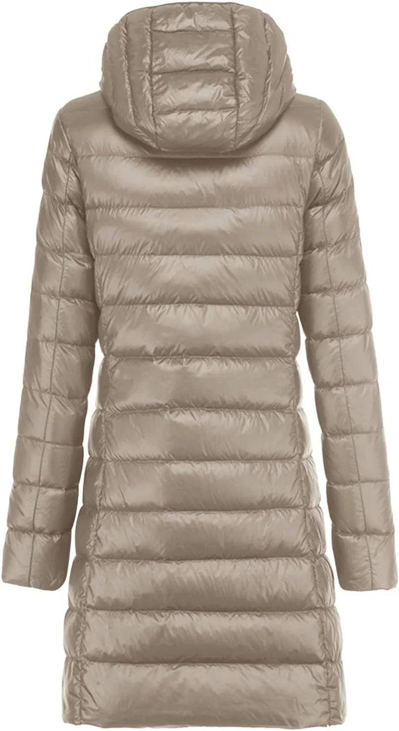 Thicken Fleece Lined for Women Windbreaker Quilted Coat Puffer Jacket Plus Size Quilted Jackets Solid Lightweight Zip
