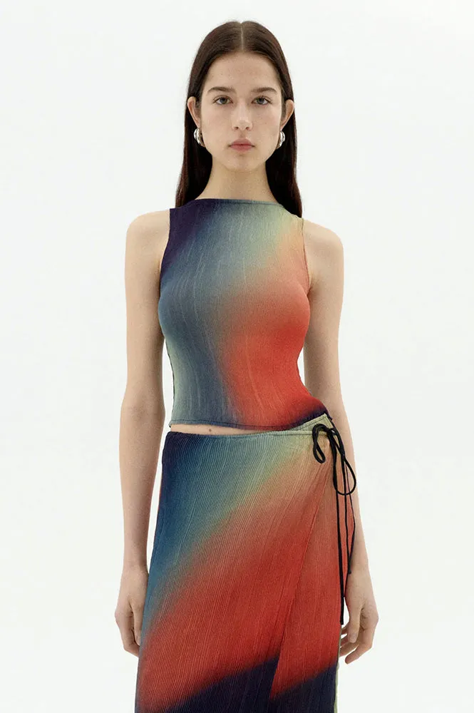 Thinking Mu Dora Bookeh Ombre Top