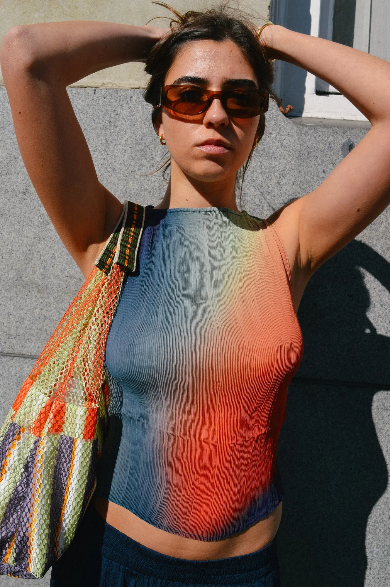 Thinking Mu Dora Bookeh Ombre Top