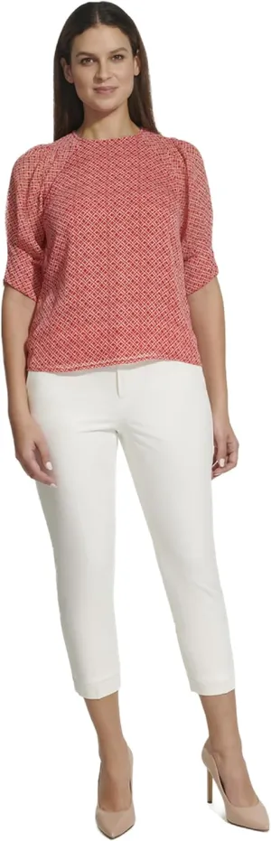 Tommy Hilfiger Women's 3/4 Sleeve Knit Top