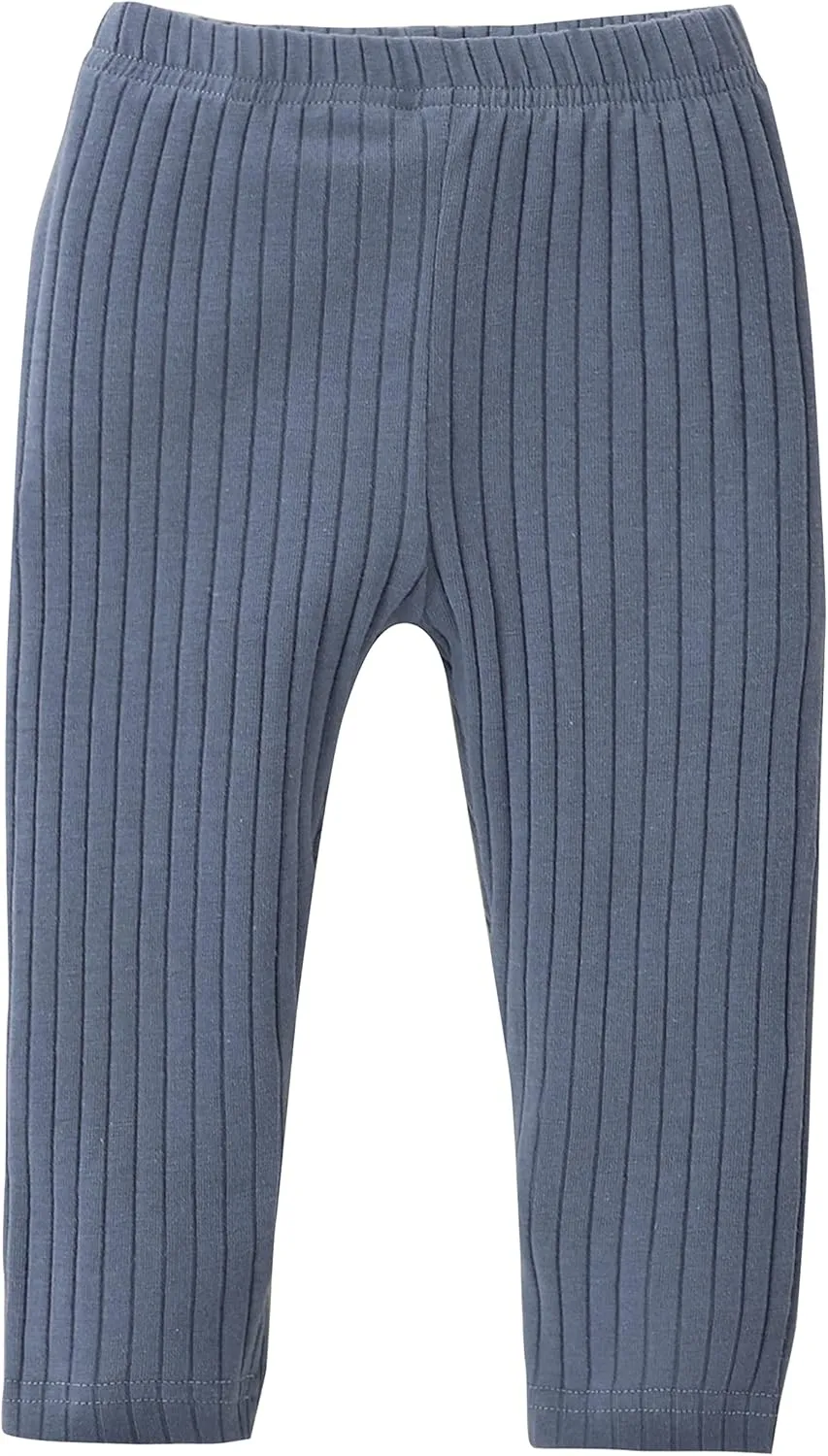 Unikaka Unisex Baby 0-48 Months 5-Pack Pants in Grey White Black Orange and Pink