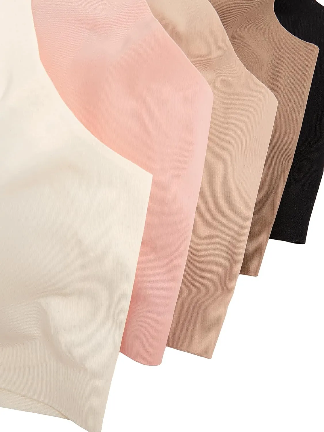 Verdusa Women's 5Pack Padded Seamless Bralettes Bra Camisole Top