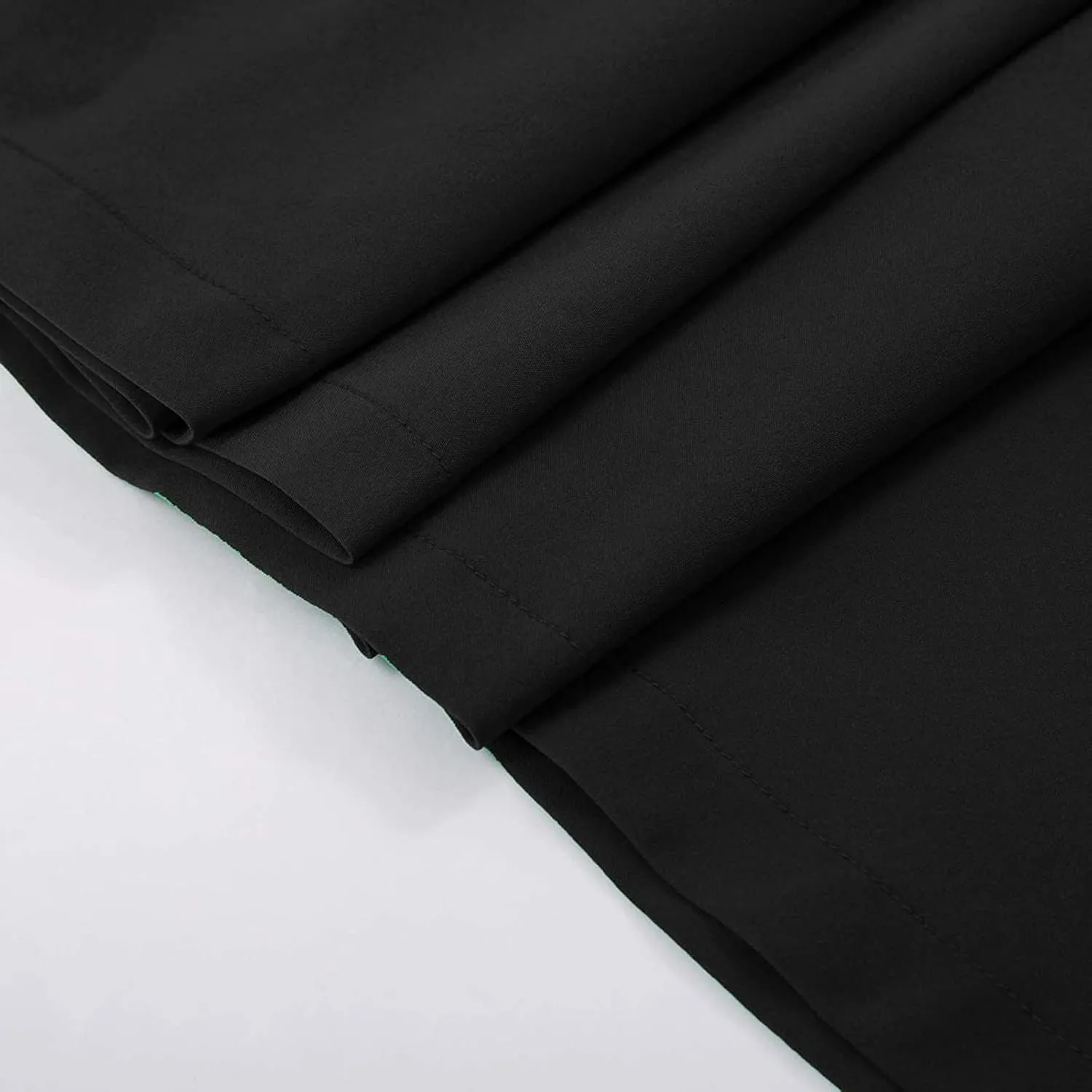 Women Flared A-Line Midi Skirt High Waist Vintage Swing Pleated Pull On Long Skirts