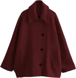 Women Short Blended For Neck Personalized Top Cloak Sleeve