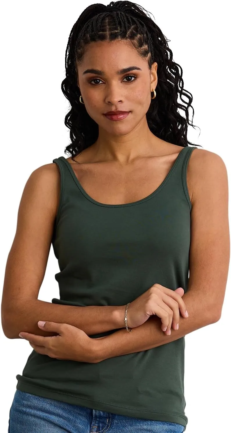Women's 100% Organic Pima Cotton Luxe Tank Top
