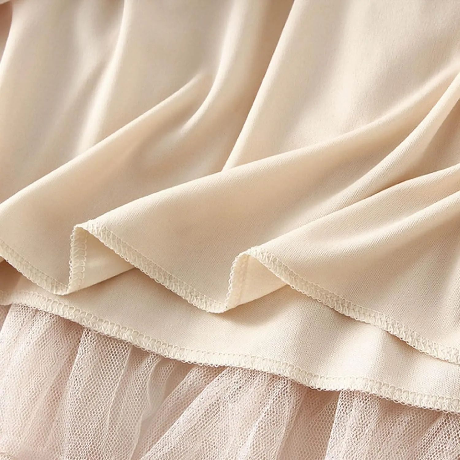 Women's A Line Pleated Skirt Long Tutu Skirt Ruffle Mesh Vintage Calf Length Chiffon High Waist Bubble Sporty