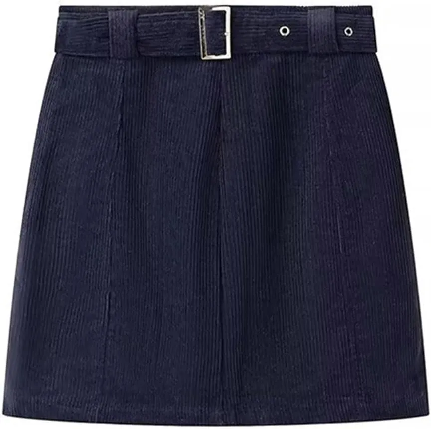 Women's Basic High Waisted Pencil Bodycon Corduroy Solid Short Skirt Casual Fashion Temperament Sexy Elegant Skirts