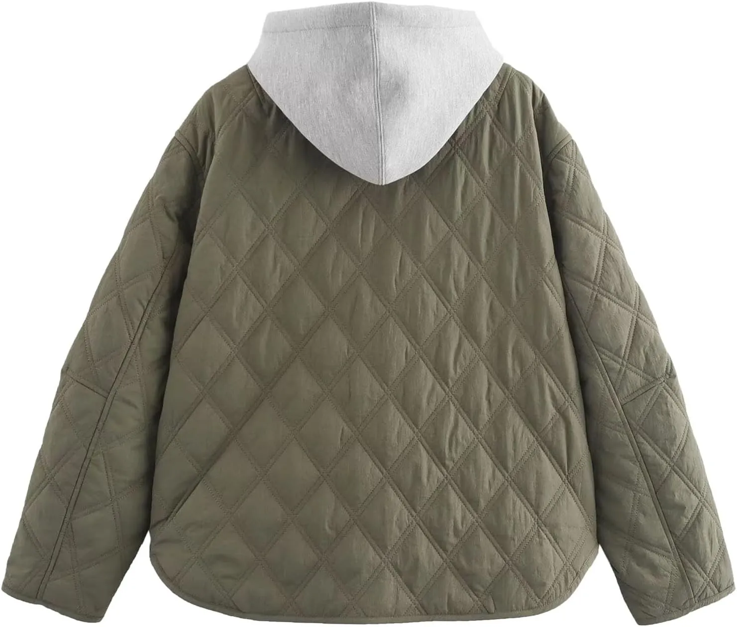 Womens Down Jacket Coat Solid Long Sleeve Padded Jacket Coat Fuzzy Sherpa Coat with Pockets