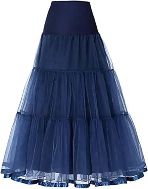 Women's Maxi Petticoat Tulle Skirt Ruffle Skirt Bustle High Waist Wedding Flowy A Line Fall Fashion Summer