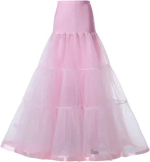 Women's Maxi Petticoat Tulle Skirt Ruffle Skirt Bustle High Waist Wedding Flowy A Line Fall Fashion Summer