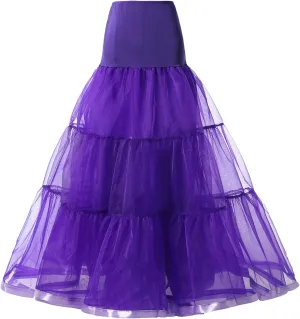 Women's Maxi Petticoat Tulle Skirt Ruffle Skirt Bustle High Waist Wedding Flowy A Line Fall Fashion Summer