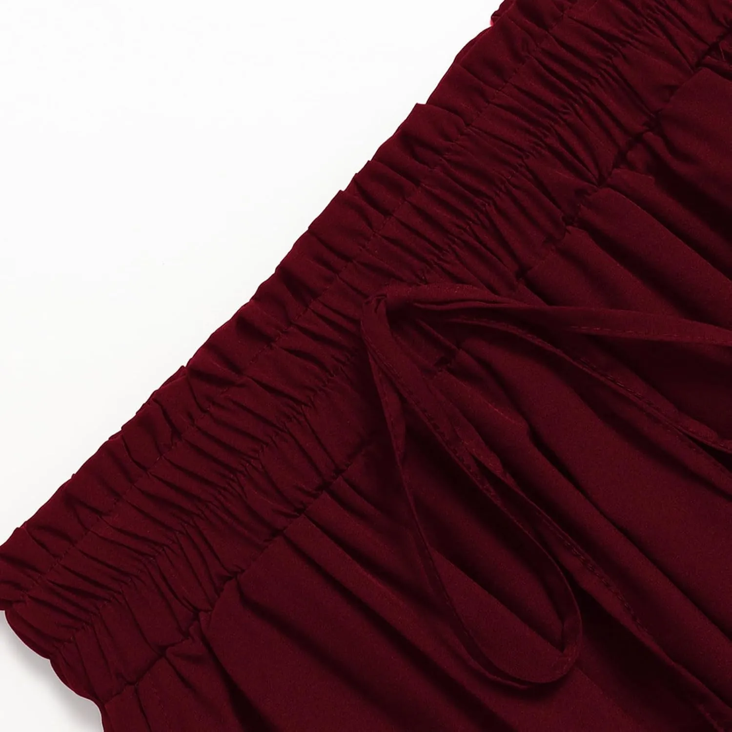 Womens Maxi Skirt Summer Trendy Elastic High Waisted Boho Casual Beach Flowy Swing Long Skirts with Pockets