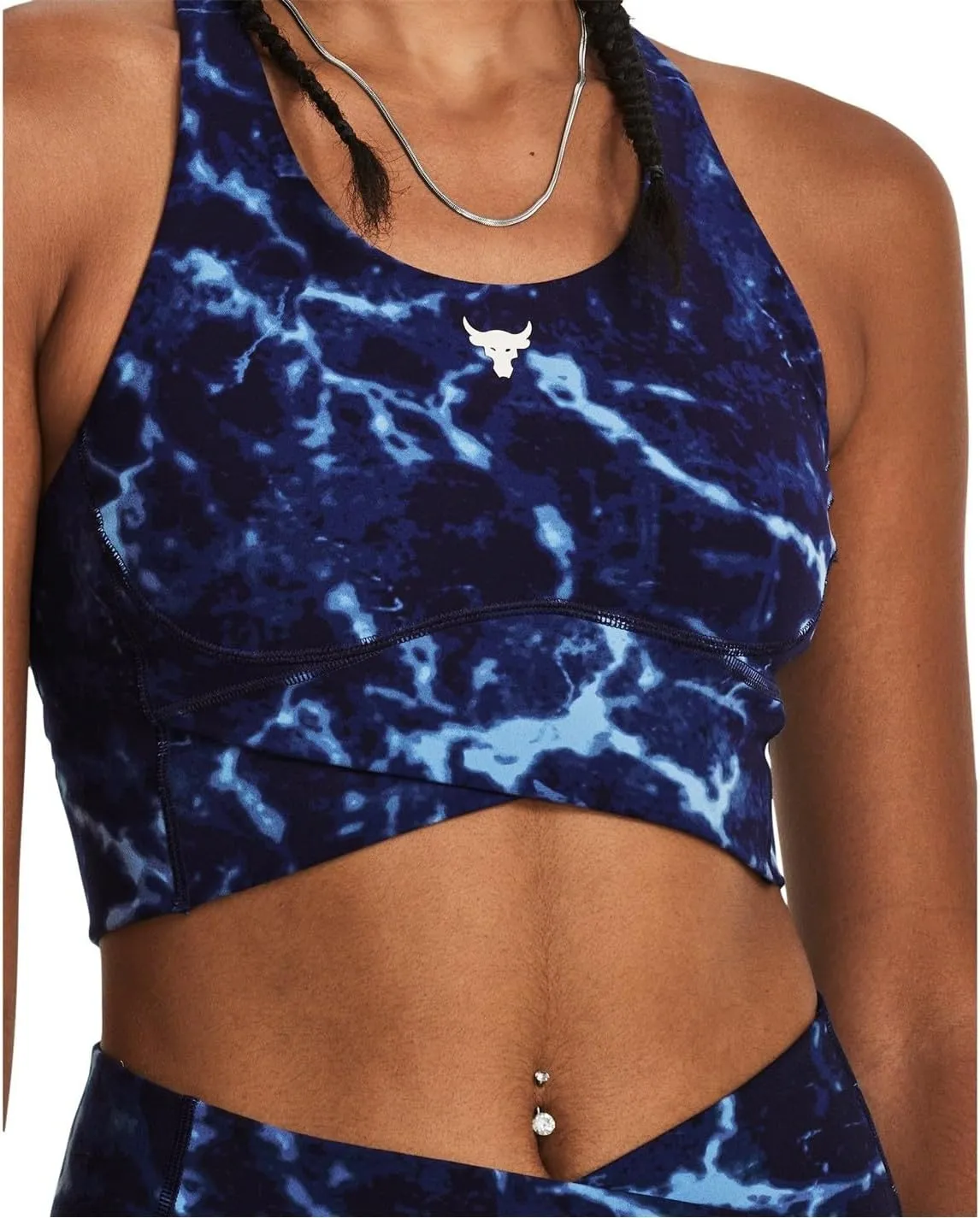 Women's Project Rock Lets Go Crossover Printed Top