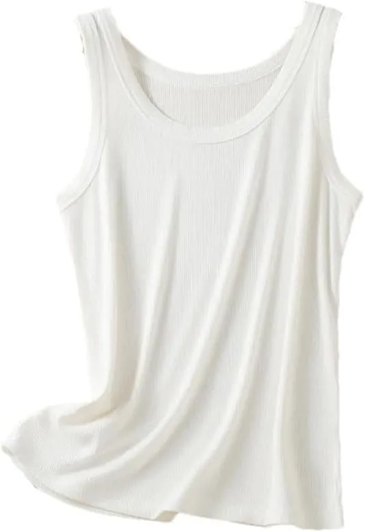 Women's Ribbed Cotton Sleeveless Camisole Top