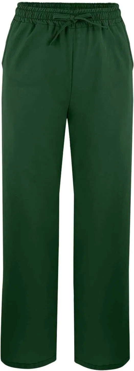 Womens Straight Leg Linen Pants 2025 Summer Casual Beach Pants Lightweight High Waisted Boho Capri Pants with Pockets