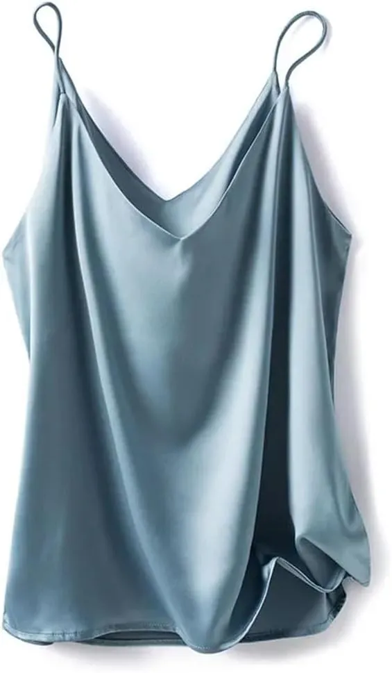 Women's V-Neck Short Inner Top One-Shoulder Camisole