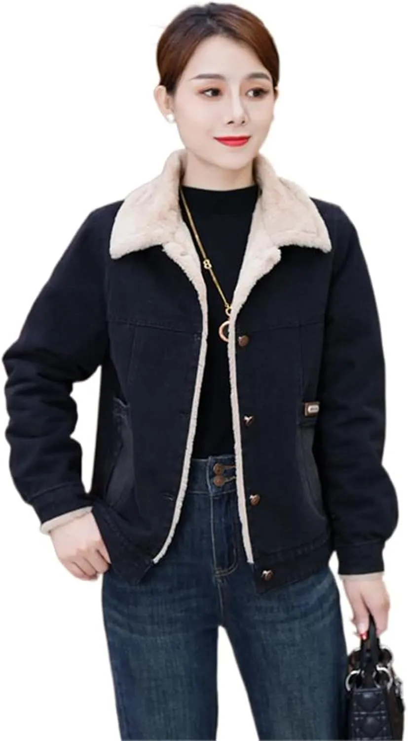 Women's Winter Casual Short Cotton Padded Jackets and Cotton Coats