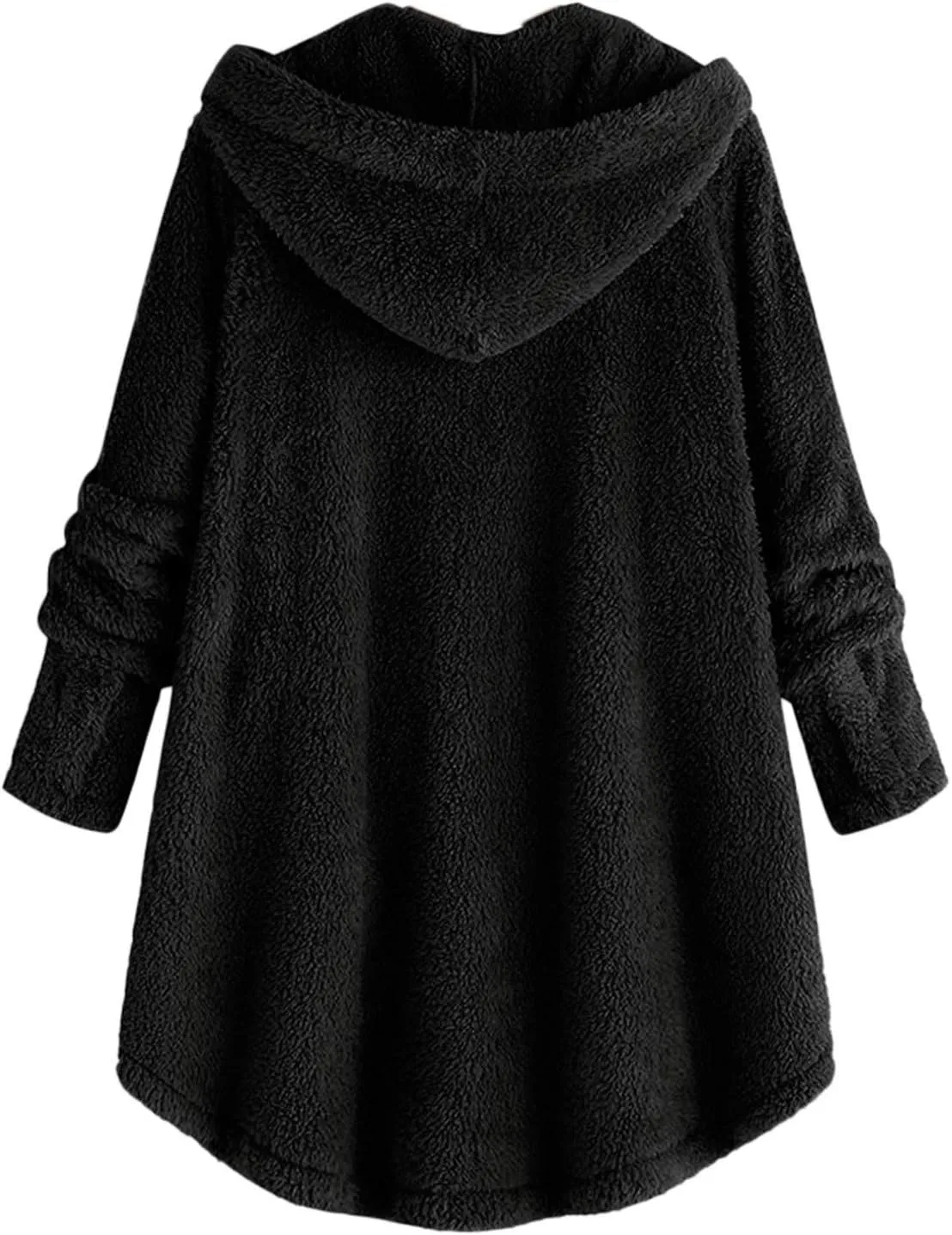 Women's Winter Warm Coat Jacket Outwear Cardigan Coat Double Sided Velvet Hooded Coat Open Front Cardigan, S-3XL