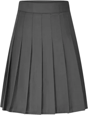 Xiaojmake Women Pleated A-Line Skirts Flowy Short Mini Basic Skirt High Waist School Uniform Tennis Cheerleader Skater Skirts